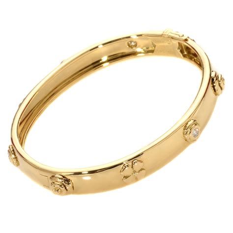 chanel gold bracelet with diamonds|chanel diamond bracelet prices.